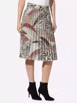 Плиссированная юбка Heine, шоколадный