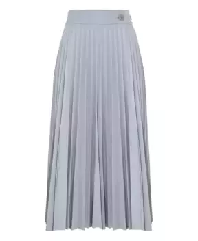Плиссированная юбка из вискозы Kocca, серый