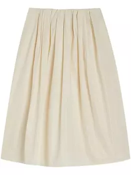 Плиссированная юбка Jil Sander, нейтральный цвет