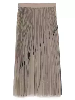 Плиссированная юбка LESS, коричневый