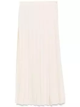 Плиссированная юбка макси Gentry Portofino, нейтральный цвет