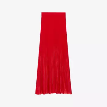 Плиссированная юбка макси Maryline с высокой посадкой Claudie Pierlot, цвет rouges