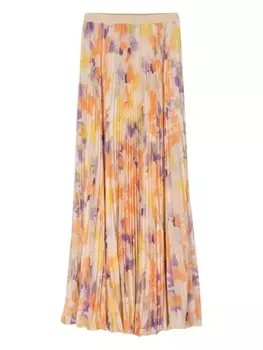 Плиссированная юбка макси Patrizia Pepe, бежевый