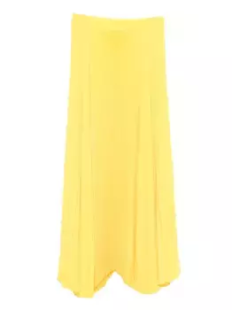 Плиссированная юбка макси STYLAND, желтый