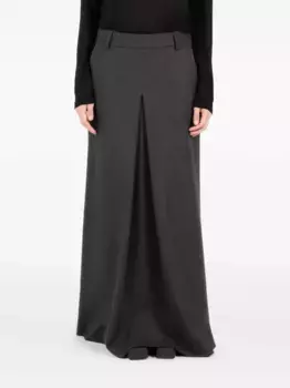 Плиссированная юбка макси Victoria Socit Anonyme, серый