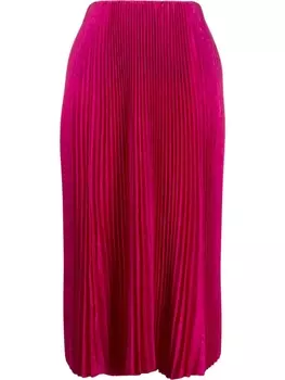 Плиссированная юбка миди Balenciaga, розовый