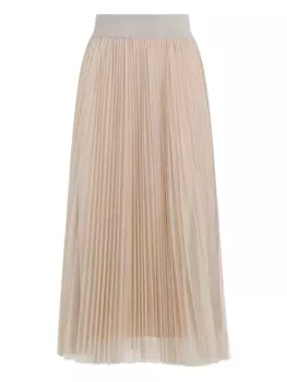 Плиссированная юбка миди Fabiana Filippi, нейтральный