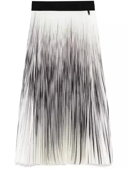 Плиссированная юбка миди Herno, белый