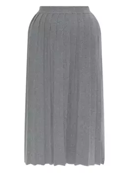 Плиссированная юбка миди Lisa Yang, серый