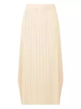 Плиссированная юбка миди Pleats Please Issey Miyake, нейтральный