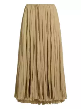 Плиссированная юбка миди Ralph Lauren Collection, нейтральный