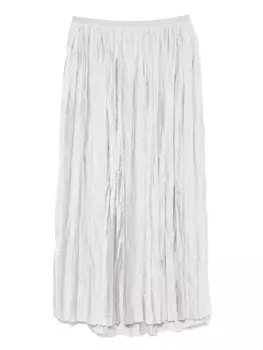 Плиссированная юбка миди Roberto Collina, серый