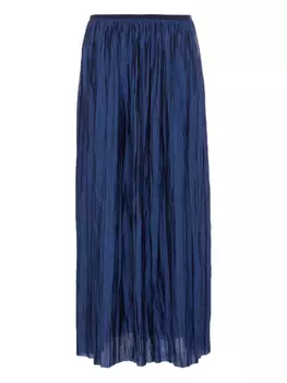 Плиссированная юбка миди Roberto Collina, синий