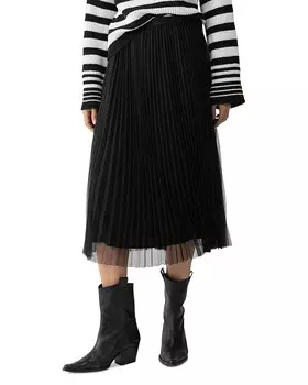 Плиссированная юбка-миди Sanctuary, черный