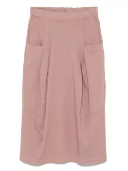 Плиссированная юбка миди Transit, розовый