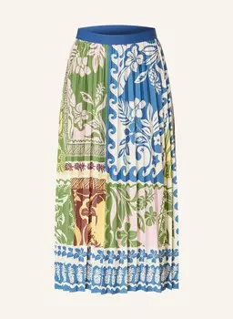 Плиссированная юбка Oui, синий