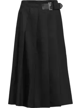 Плиссированная юбка Re-Nylon Prada, черный