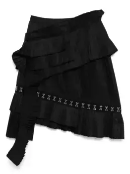 Плиссированная юбка Rokh, черный