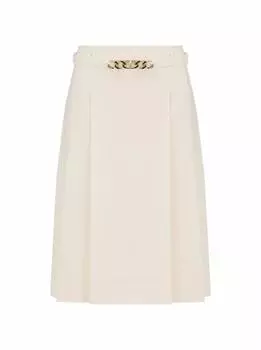 Плиссированная юбка с логотипом Valentino