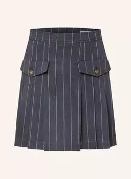 Плиссированная юбка Sandro, синий