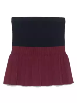 Плиссированная юбка SANDRO, синий