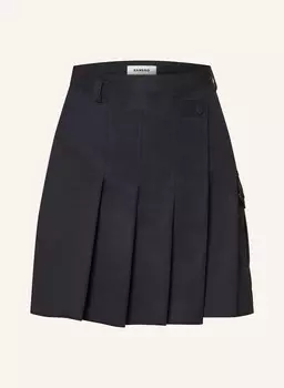 Плиссированная юбка SANDRO, темно-синий
