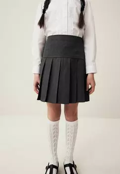 Плиссированная юбка SET, REGULAR FIT Next, серый