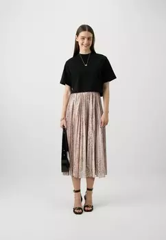 Плиссированная юбка SKIRT TWINSET, песочный