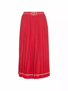 Плиссированная юбка Square G Gucci, красный