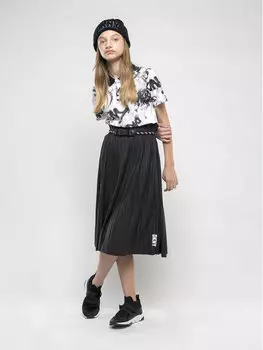 Плиссированная юбка стандартного кроя Dkny, черный