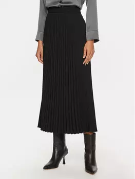 Плиссированная юбка стандартного кроя Luisa Spagnoli, черный
