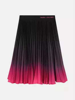 Плиссированная юбка стандартного кроя Marc Jacobs, черный