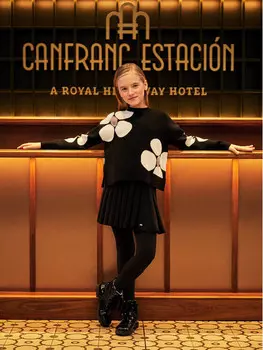 Плиссированная юбка стандартного кроя Mayoral, черный