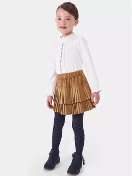 Плиссированная юбка стандартного кроя Mayoral, коричневый