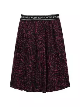Плиссированная юбка стандартного кроя Michael Kors, черный