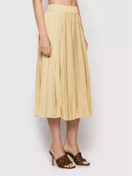 Плиссированная юбка стандартного кроя Peserico, бежевый