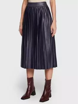 Плиссированная юбка стандартного кроя Peserico Easy, синий