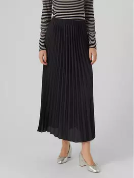 Плиссированная юбка стандартного кроя Vero Moda, черный