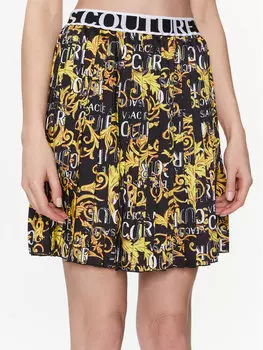 Плиссированная юбка стандартного кроя Versace Jeans Couture, мультиколор
