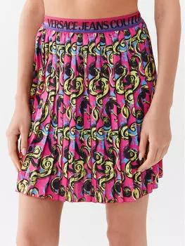 Плиссированная юбка стандартного кроя Versace Jeans Couture, фиолетовый