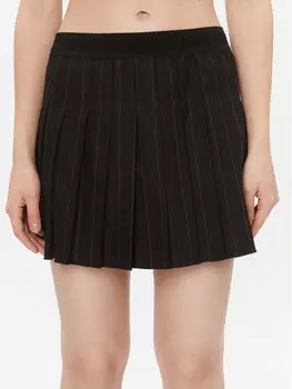 Плиссированная юбка стандартного кроя Versace Jeans Couture, черный