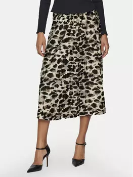 Плиссированная юбка стандартного кроя Vila, бежевый