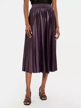 Плиссированная юбка стандартного кроя Vila, фиолетовый