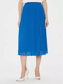 Плиссированная юбка стандартного кроя Vila, синий