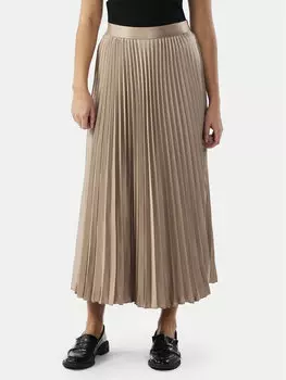 Плиссированная юбка стандартного кроя Yas, бежевый