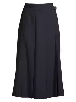 Плиссированная юбка трапециевидного силуэта Osiride Weekend Max Mara, цвет ultramarine