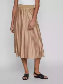 Плиссированная юбка Vila "VINITBAN SKIRT - NOOS", цвет Sandshell