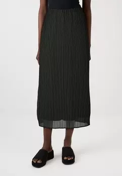 Плиссированная юбка VIOLINDA MIDI SKIRT VILA, черный