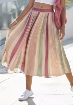 Плиссированная юбка Vivance, градиентный цвет, юбка миди, летняя юбка, цвет Bunt