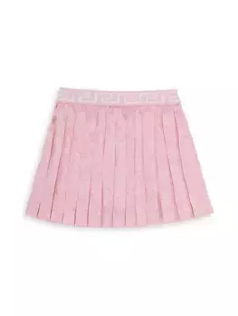 Плиссированная юбка в стиле барокко для маленьких девочек и девочек Versace, цвет pale pink